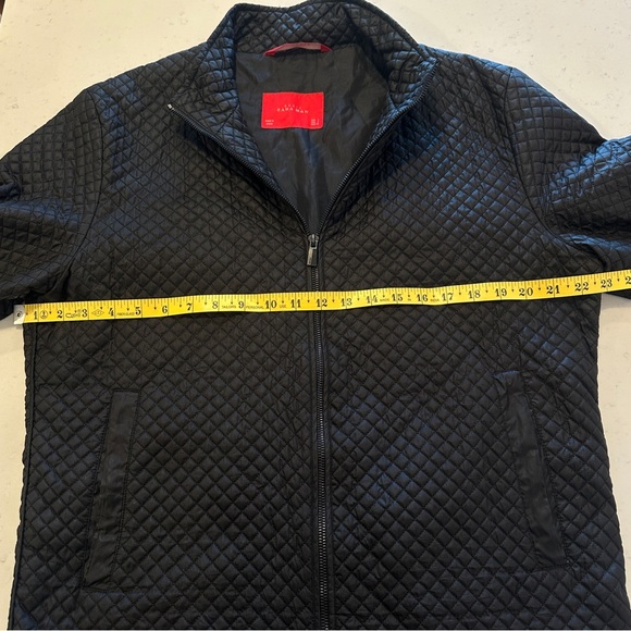 Zara Man Black Quilted Jacket Size L - NWOT - Picture 5 of 6